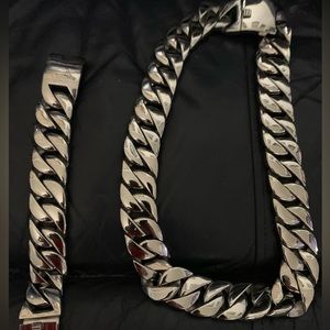 Men’s necklace bracelet set